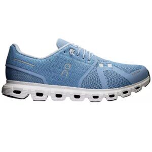 On Men's Cloud 6 Shoes-Color: Chambray/White